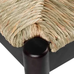 Kirkland's Home Lola Seagrass And Wood Bench- Benches & Ottomans