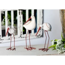 Kirkland's Home Long Beak Stoneware Bird Figurines, Set Of 3- Statues & Figurines