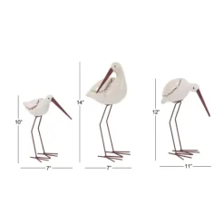Kirkland's Home Long Beak Stoneware Bird Figurines, Set Of 3- Statues & Figurines