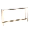 Kirkland's Home Long Metal Mirrored Top Console Table- Console Tables