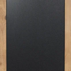 Kirkland's Home Long Wood And Metal Frame Chalkboard- Wall Storage