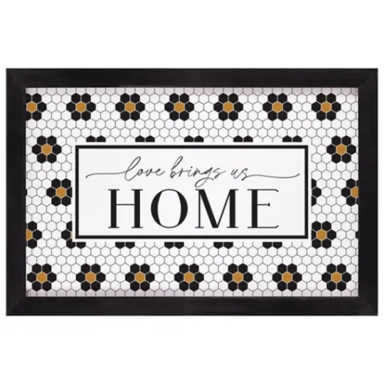 Kirkland's Home Love Brings Us Home Framed Wall Plaque- Wall Quotes & Signs