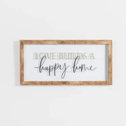 Kirkland's Home Love Builds A Happy Home Wall Plaque- Wall Quotes & Signs