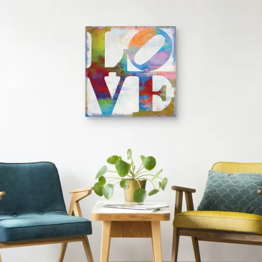 Kirkland's Home Love In Color Canvas Art Print- Wall Quotes & Signs