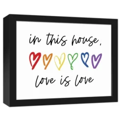 Kirkland's Home Love Is Love Framed Canvas Art Print- Wall Quotes & Signs