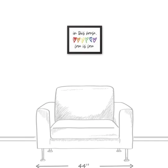 Kirkland's Home Love Is Love Framed Canvas Art Print- Wall Quotes & Signs
