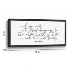 Kirkland's Home Love Your Family Framed Giclee Canvas Art Print- Wall Quotes & Signs