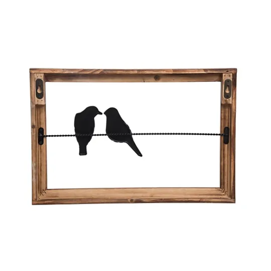 Kirkland's Home Lovebirds On A Wire Wall Plaque- Wall Plaques