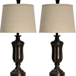 Kirkland's Home Madison Bronze Table Lamps, Set Of 2- Table Lamps