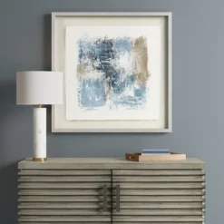 Kirkland's Home Madison Park Blue Abstract Framed Art Print- Framed Art