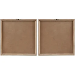 Kirkland's Home Madison Park Wood Lotus Wall Plaques, Set Of 2- Wall Plaques
