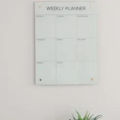 Kirkland's Home Magnetic Dry Erase Weekly Wall Planner- Memo & Chalkboards