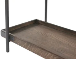 Kirkland's Home Mahogany Oak Wood Tray Top Coffee Table- Coffee Tables
