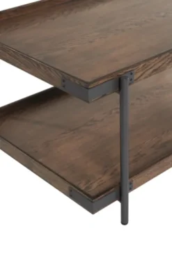 Kirkland's Home Mahogany Tray Top And Shelf Wood Accent Table- Accent & End Tables