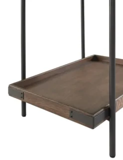 Kirkland's Home Mahogany Tray Top And Shelf Wood Accent Table- Accent & End Tables