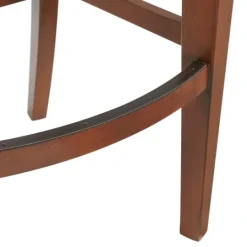 Kirkland's Home Mahogany Trellis Swivel Bar Stool- Bar Stools & Counter Height Stools
