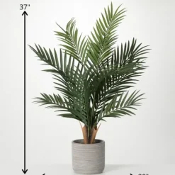 Kirkland's Home Majestic Palm Tree In Gray Planter- Trees & Topiaries