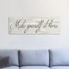 Kirkland's Home Make Yourself At Home Canvas Art Print- Wall Quotes & Signs