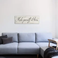 Kirkland's Home Make Yourself At Home Canvas Art Print- Wall Quotes & Signs