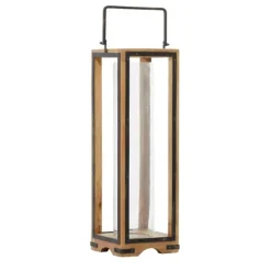 Kirkland's Home Mango Wood Frame Lantern, 31 In.- Lanterns