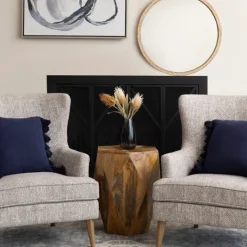 Kirkland's Home Mango Wood Hexagon Side Table- Accent & End Tables