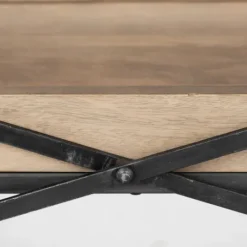 Kirkland's Home Mango Wood Metal Frame Console Table- Console Tables