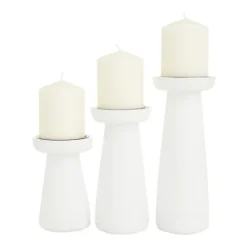 Kirkland's Home Mango Wood 3-Pc. Pillar Candle Holder Set- Candle Holders