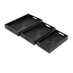 Kirkland's Home Mango Wood Trays, Set Of 3- Decorative Trays