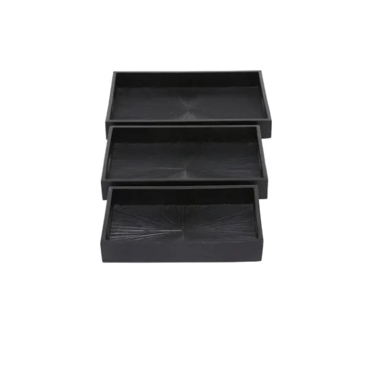 Kirkland's Home Mango Wood Trays, Set Of 3- Decorative Trays