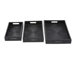 Kirkland's Home Mango Wood Trays, Set Of 3- Decorative Trays