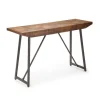 Kirkland's Home Mango Wood Willow Parquet Sofa Table- Console Tables