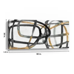 Kirkland's Home Many Ways Abstract Canvas Art Print, 60X30 In.- Canvas Art
