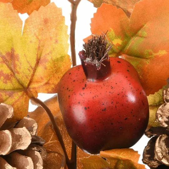 Kirkland's Home Maple Leaf And Pomegranate Corner Swags, Set Of 2- Arrangements & Greenery