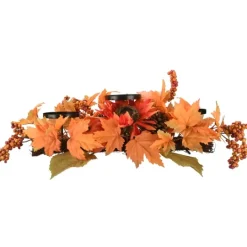 Kirkland's Home Maple Leaf Candleholder Centerpiece- Arrangements & Greenery