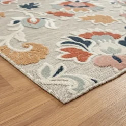 Kirkland's Home Mara Floral Blossom Indoor/Outdoor Area Rug, 5X7- Outdoor Rugs