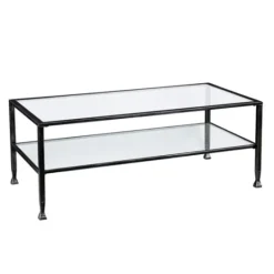 Kirkland's Home Mara Glass And Metal Coffee Table- Coffee Tables