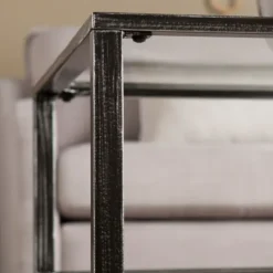 Kirkland's Home Mara Glass And Metal Coffee Table- Coffee Tables