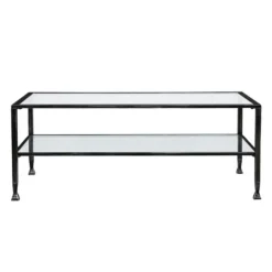 Kirkland's Home Mara Glass And Metal Coffee Table- Coffee Tables