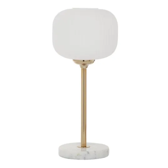 Kirkland's Home Marble And Gold Metal Globe Table Lamp- Table Lamps