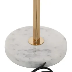 Kirkland's Home Marble And Gold Metal Globe Table Lamp- Table Lamps
