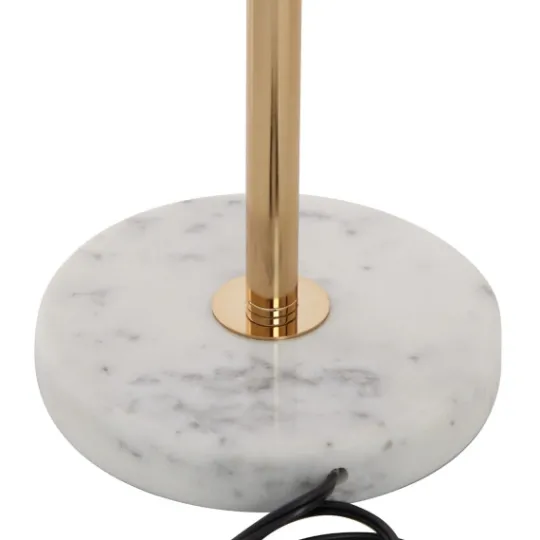 Kirkland's Home Marble And Gold Metal Globe Table Lamp- Table Lamps