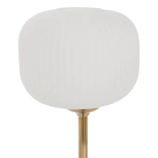 Kirkland's Home Marble And Gold Metal Globe Table Lamp- Table Lamps