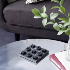 Kirkland's Home Marble Tic Tac Toe Board- Decorative Accents