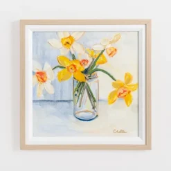 Kirkland's Home March Daffodils Framed Art Print- Framed Art