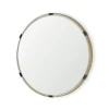 Kirkland's Home Maria Brushed Gold Round Wall Mirror- Decorative Mirrors