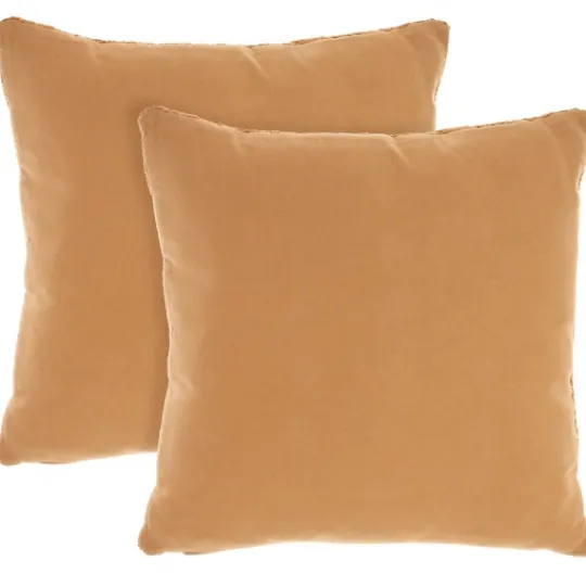Kirkland's Home Marigold Cable Knit Throw Pillows, Set Of 2- Pillows