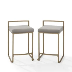 Kirkland's Home Marley And Gold Counter Stools, Set Of 2- Bar Stools & Counter Height Stools
