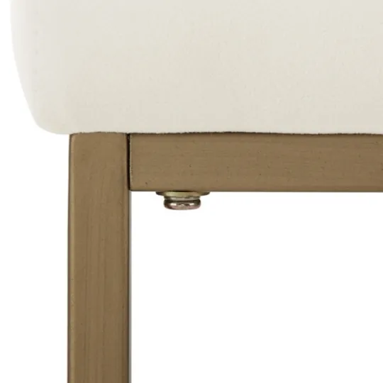 Kirkland's Home Marley Cream And Gold Counter Stools, Set Of 2- Bar Stools & Counter Height Stools