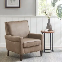 Kirkland's Home Martha Stewart Faux Leather Accent Chair- Accent Chairs