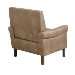Kirkland's Home Martha Stewart Faux Leather Accent Chair- Accent Chairs